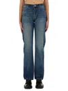 Apc Jeans A. P.c. Woman Color Denim In Blue
