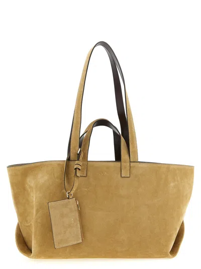 A.p.c. A. P.c. Shoulder Bag Woman Color Brown In White