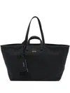 Apc Le Drummer Toile Tote Bag In Black