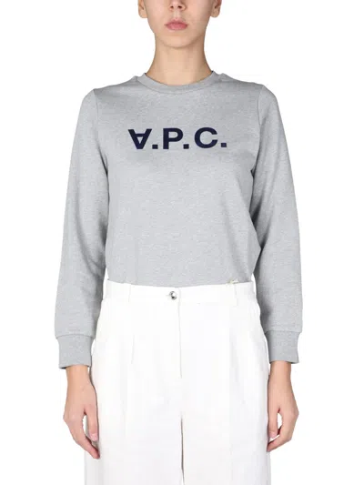 Apc A.p.c. Women "live" Sweatshirt In Gray