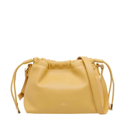 Apc A.p.c. Women Mini Sac Ninon Crossbody Bag In Yellow