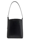 Apc Mini Leather Crossbody Handbag With Adjustable Strap In Black