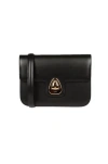 Apc A.p.c. Astra Foldover Small Shoulder Bag In Black