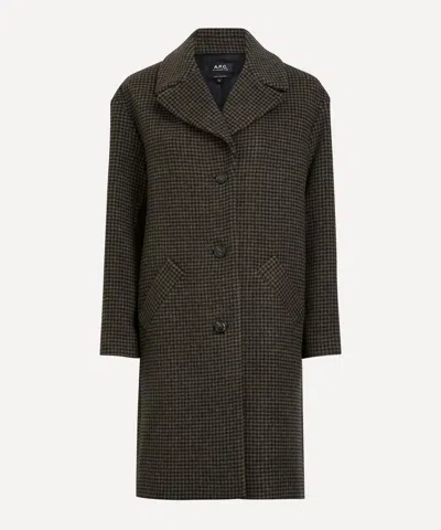 Apc A.p.c. Women's Ninon Houndstooth Coat
