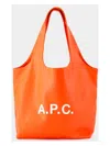 Apc Ninon Shopper Bag - A.p.c. - Synthetic Leather - Orange In Orange