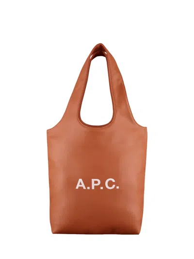Apc A.p.c. Women Ninon Small Tote Bag In Brown
