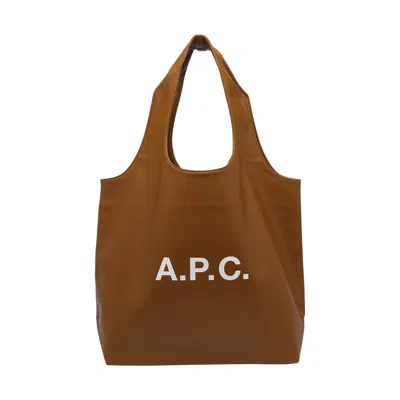 Apc A.p.c. Women Ninon Tote Bag In Brown