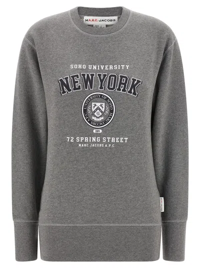 Apc A.p.c. Women 'ny'  Capsule Sweatshirt For Marc Jacobs In Gray