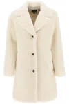 Apc A.p.c. 'nicolette' Teddy Coat In White