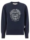 Apc Graphic-print Sweater In Blue