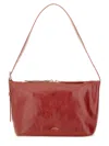 Apc Glossy Shoulder Bag Adjustable Strap In Red