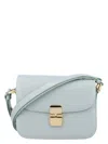 Apc A.p.c. Grace Small Leather Crossbody Bag In Cloud Blue