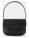 Apc A.p.c. Sarah Leather Shoulder Bag In Black