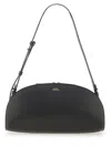 Apc Mini Demi-lune Structured Shoulder Handbag In Black