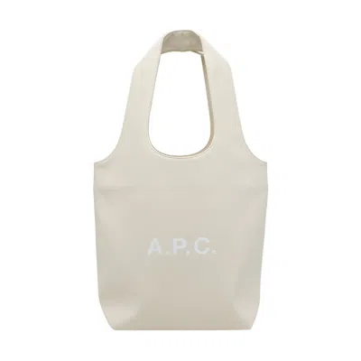 Apc A.p.c. Women Small Ninon Tote Bag In White