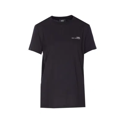 Apc A.p.c. Women Standard Item T-shirt In Black