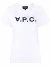 Apc A.p.c. Logo Print T In White