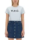 A.p.c. Logo Graphic Short Sleeve T-shirt In Multi
