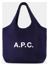 Apc Shoulder Bag A.p.c. Woman Color Denim In Blue