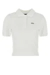Apc A.p.c. Women White Piquet Oceane Polo Shirt