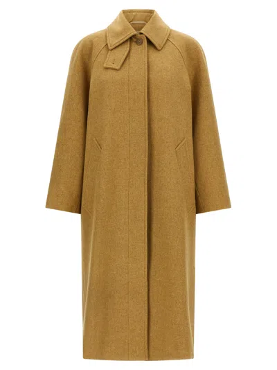 Apc A.p.c. Women Wool Coat In Brown