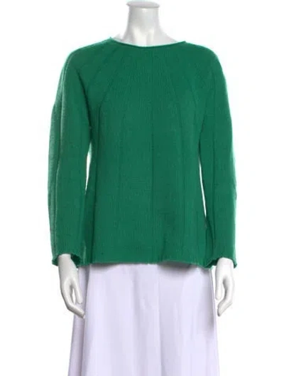 Pre-owned Apc Wool Bateau Neckline Sweater In Green