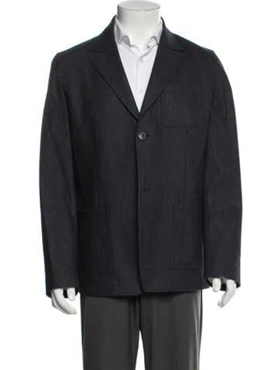 Pre-owned Apc Wool Blazer In Gray
