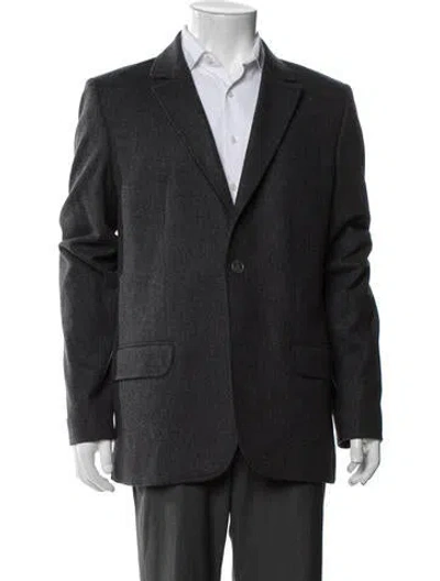 Pre-owned A.p.c. Wool Blazer In Gray