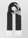 Apc A.p.c. Dark Grey Wool Blend Malo Scarf