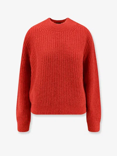 Apc Wool Blend Sweater In Red