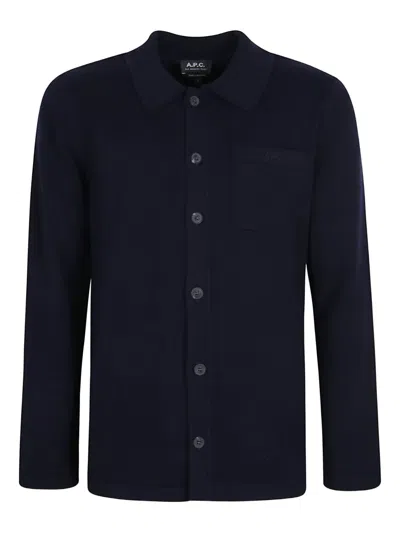 APC WOOL BUTTON-UP JACKET