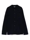 Apc Ribbed Texture Chest Pocket Long Sleeves In Black