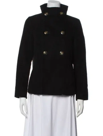 Pre-owned Apc Wool Coat In Black