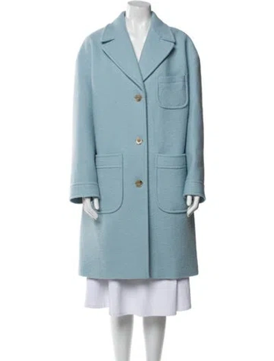 Pre-owned Apc Wool Coat In Blue