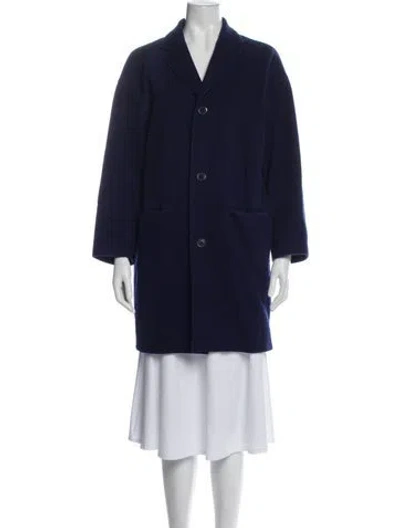 Pre-owned A.p.c. Wool Coat In Blue