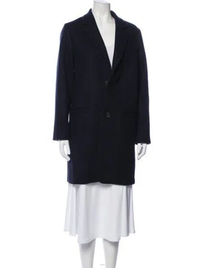 Pre-owned A.p.c. Wool Coat In Blue