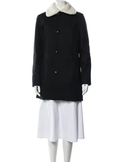 Pre-owned A.p.c. Wool Coat In Blue