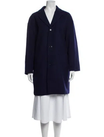 Pre-owned A.p.c. Wool Coat In Blue