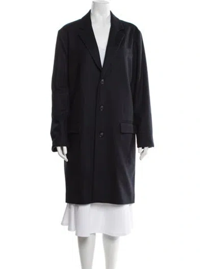 Pre-owned A.p.c. Wool Coat In Blue