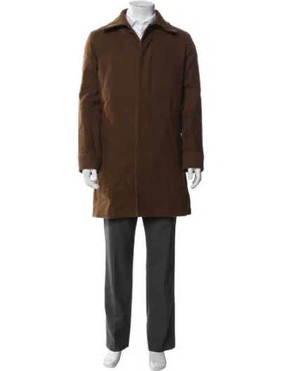 Pre-owned A.p.c. Wool Coat In Brown