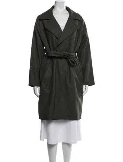 Pre-owned A.p.c. Wool Coat In Green