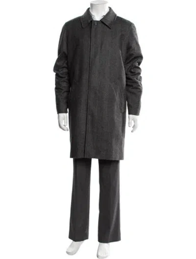 Pre-owned A.p.c. Wool Coat In Grey
