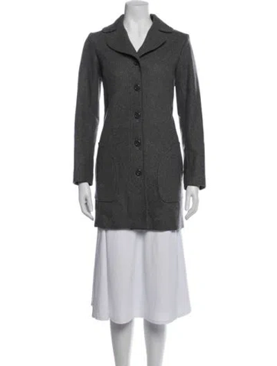 Pre-owned A.p.c. Wool Coat In Grey