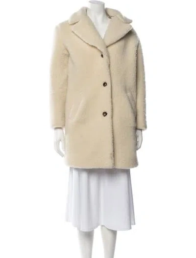 Pre-owned A.p.c. Wool Coat In Neutrals