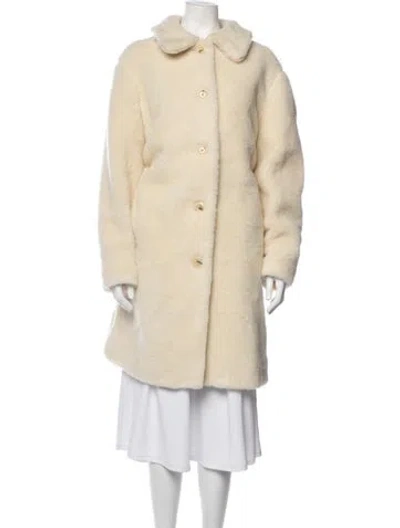 Pre-owned A.p.c. Wool Coat In Neutrals