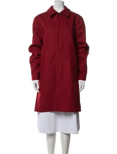 Pre-owned A.p.c. Wool Coat In Red