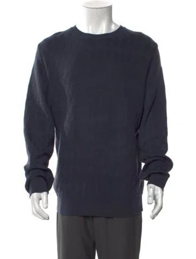 Pre-owned Apc Wool Crew Neck Pullover In Blue