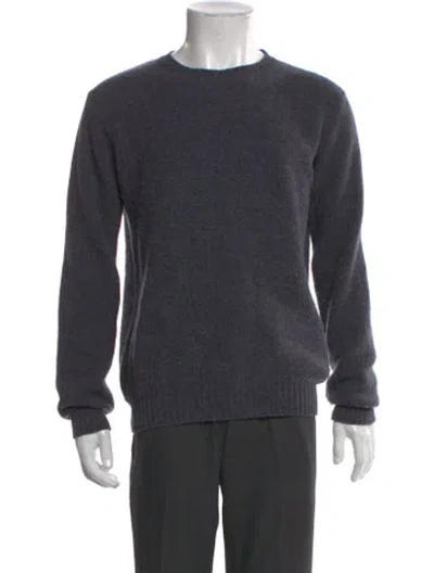 Pre-owned Apc Wool Crew Neck Pullover In Blue