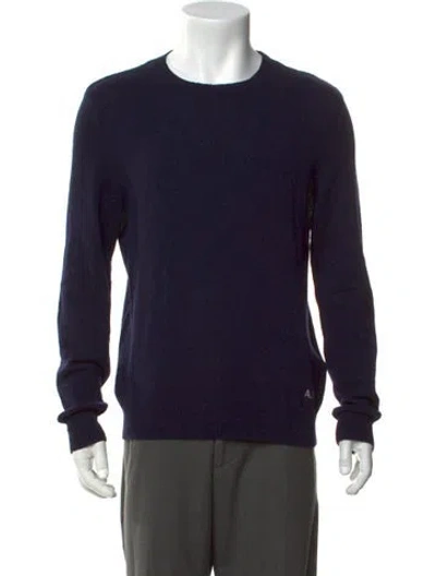 Pre-owned A.p.c. Wool Crew Neck Pullover In Blue