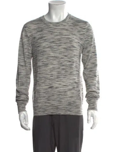 Pre-owned A.p.c. Wool Crew Neck Pullover In Gray